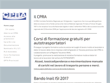 Tablet Screenshot of cpratoscana.it